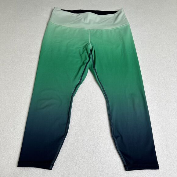 Athleta Women's Size LP Elation Ombre 7/8 Tight Green 405739 - Picture 4 of 8